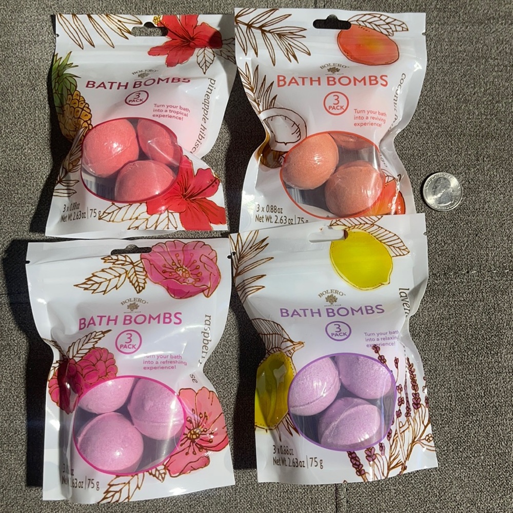 🍍🥥Bolero Beverly Hills Bath Bombs🍋🌺